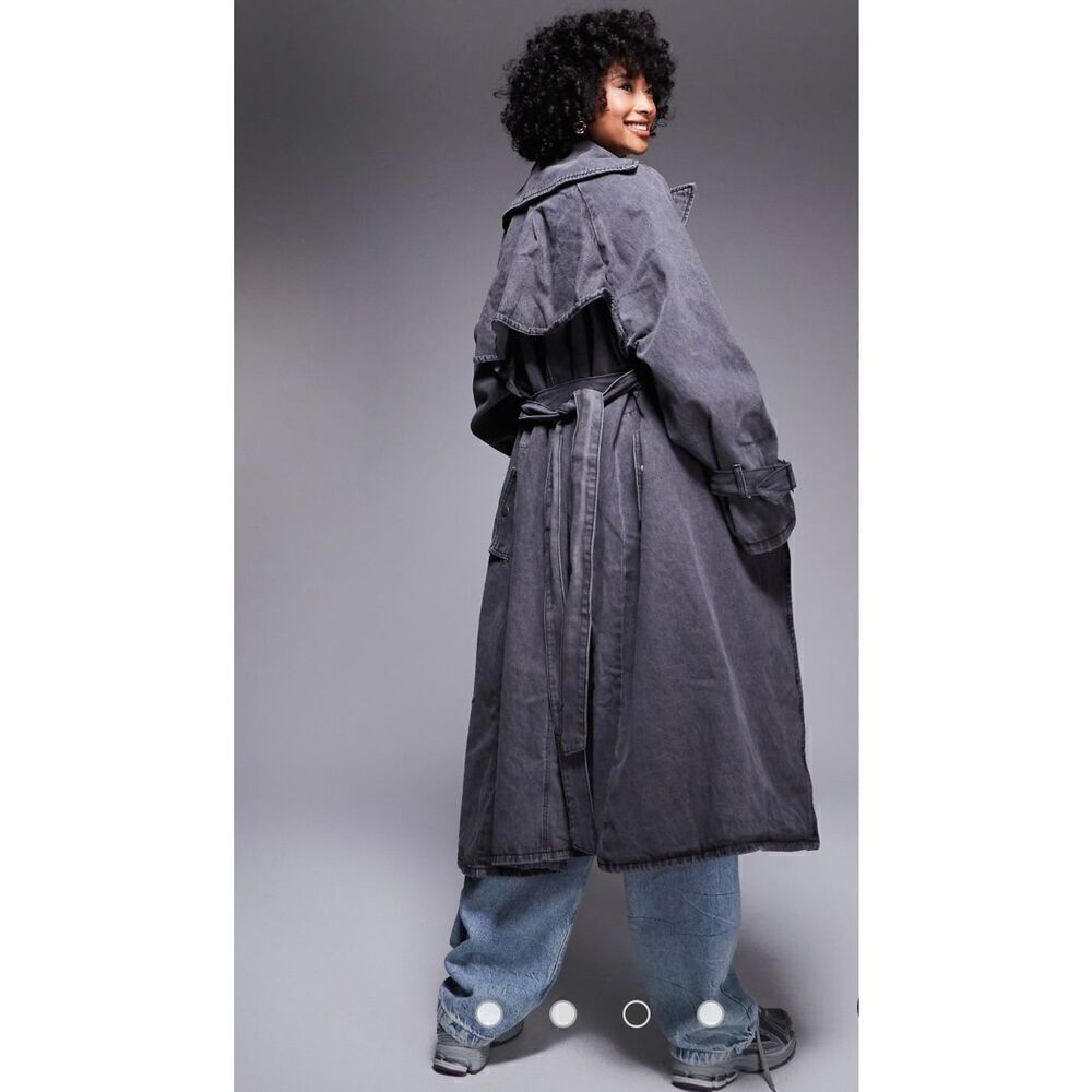 New!!! ASOS| Denim| Maxi| Trench - Picture 7 of 12